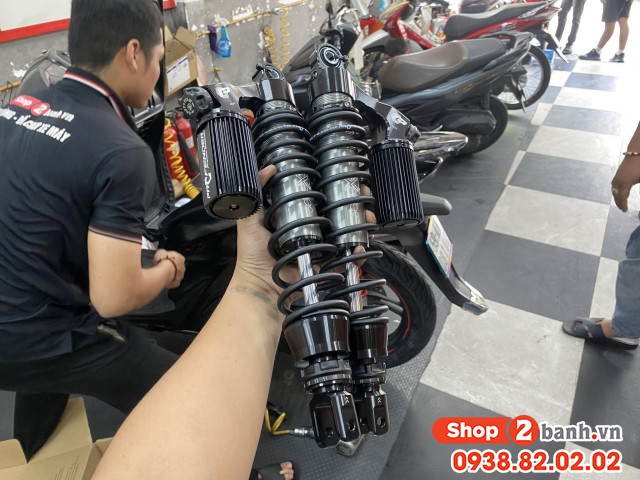 Phuộc sau xe sh350i cứng giảm xóc kém phải làm sao - 3