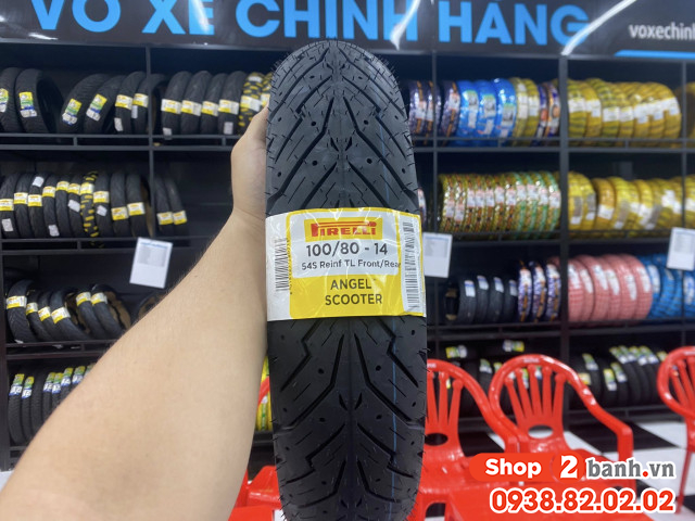 Vỏ pirelli 10080-14 angel scooter - 1