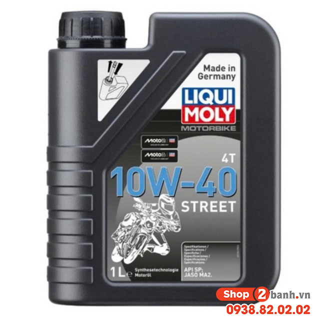 Nhớt liqui moly motorbike street 4t 10w40 1l - 1