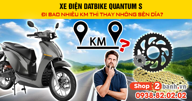 Xe điện datbike quantum s đi bao nhiêu km thì thay nhông sên dĩa - 1