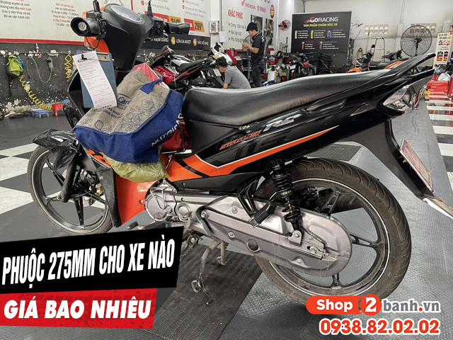 Phuộc 275mm dành cho xe máy nào giá bao nhiêu - 1