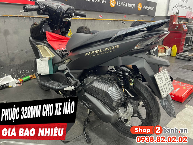Phuộc 320mm dành cho xe máy nào giá bao nhiêu - 1