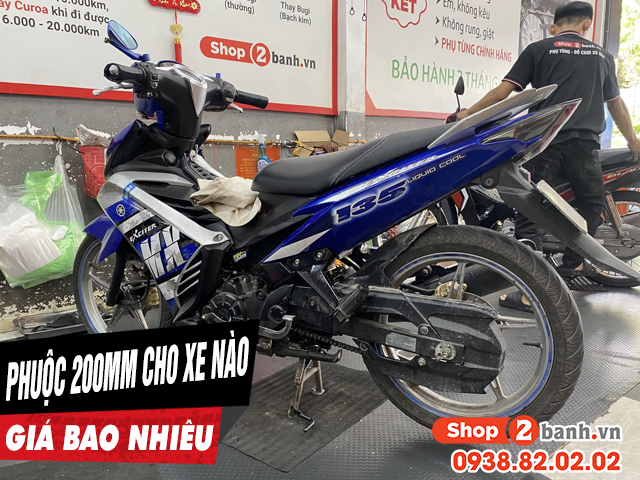 Phuộc 200mm dành cho xe máy nào giá bao nhiêu - 1