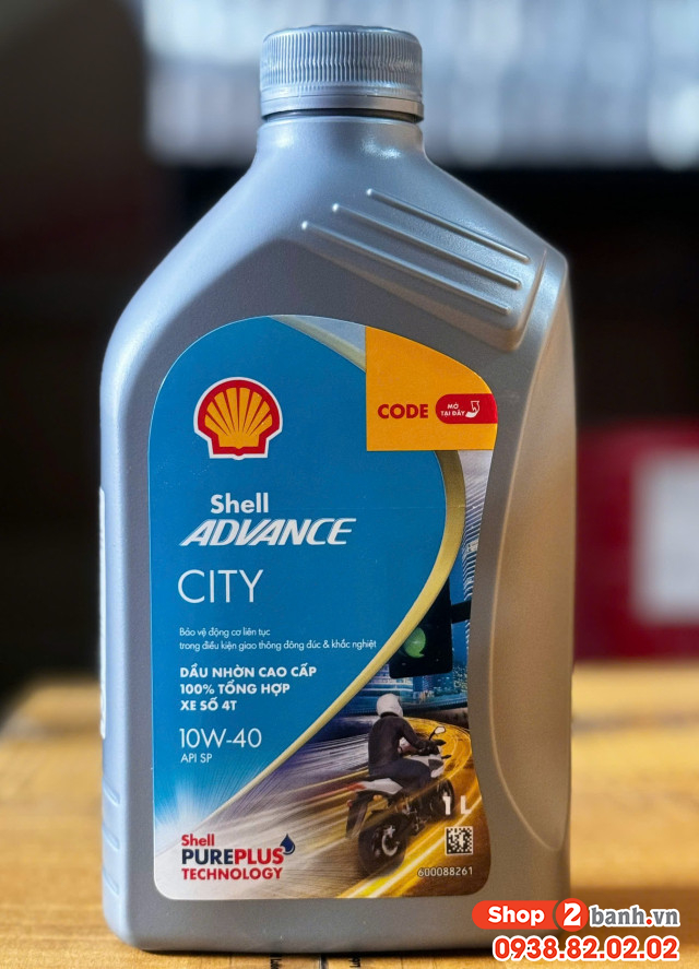Nhớt shell advance city 10w40 1l - 1
