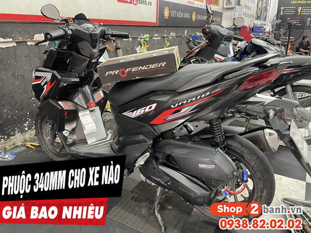 Phuộc 340mm dành cho xe máy nào giá bao nhiêu - 1