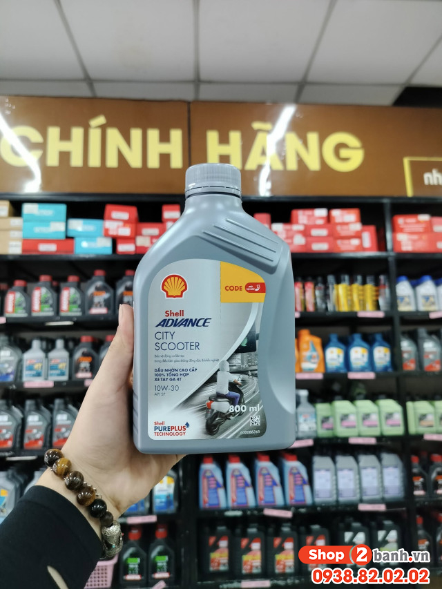 Nhớt shell advance city scooter 10w30 08l - 3