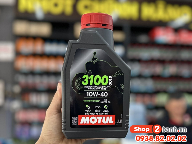 Nhớt motul 3100 gold 4t 10w40 1l - 1