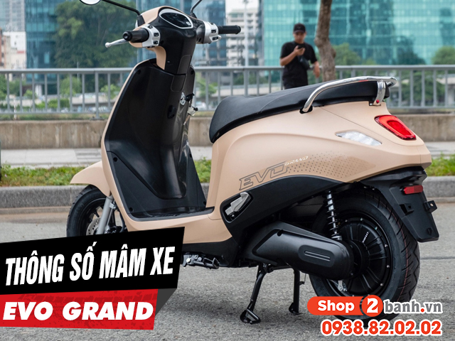 Thông số mâm xe điện evo grand là bao nhiêu inch - 1