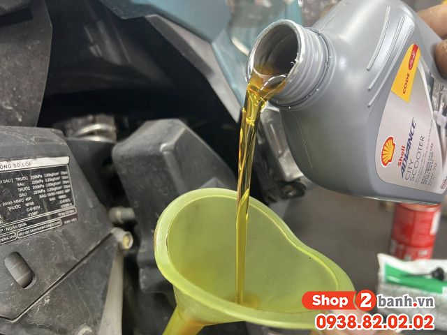 Xe vario 160 thay nhớt shell city scooter 10w30 chạy có bốc không - 3