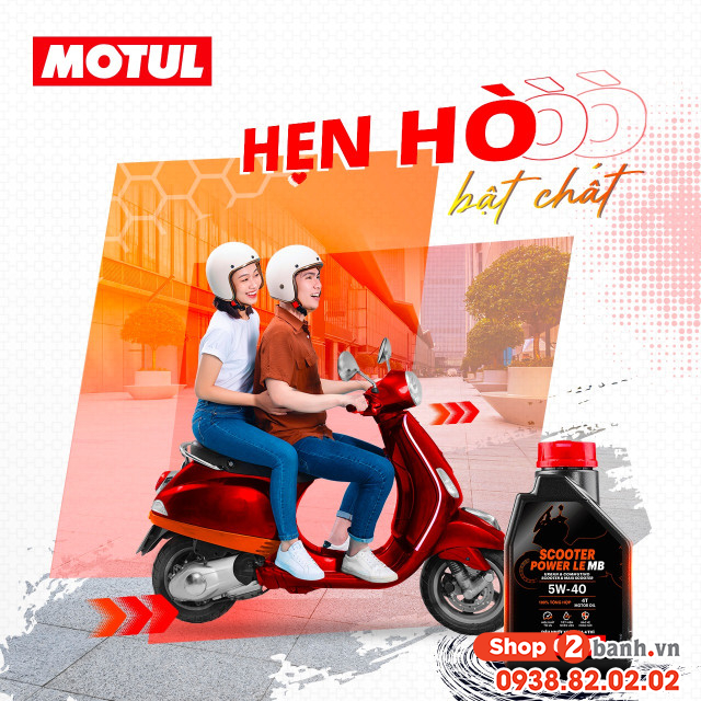 Nhớt motul scooter power le 5w40 1l - 2