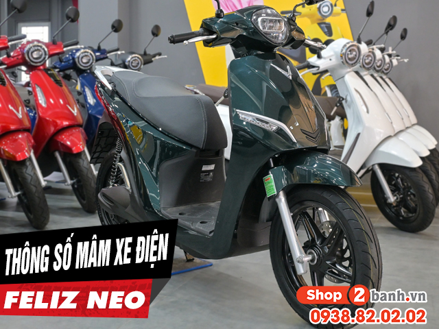 Thông số mâm xe điện feliz neo là bao nhiêu inch - 1