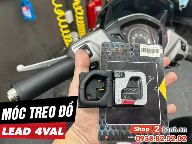 Móc treo đồ cho xe lead 4val loại nào tiện ích hơn zin - 1