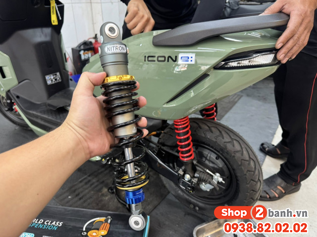 Phuộc nitron cho xe điện icon e loại nào chạy nhún êm nhất - 3