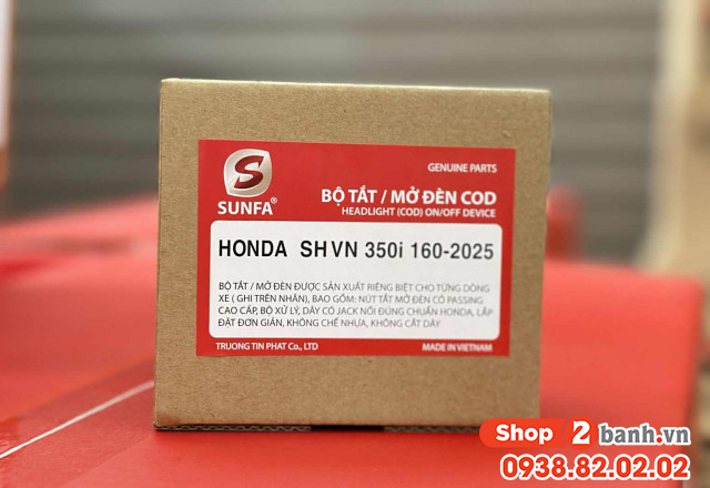 Cách tắt đèn xe sh350i đời mới 2025 - 3