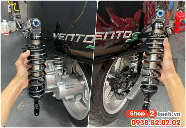 Xe điện vento s thay phuộc profender max series 335mm có phù hợp - 2