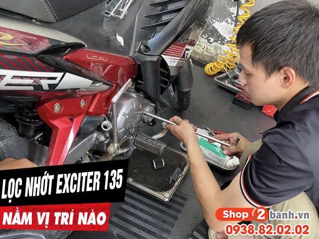 Lọc nhớt yamaha exciter 135 nằm ở đâu thay giá bao nhiêu - 1