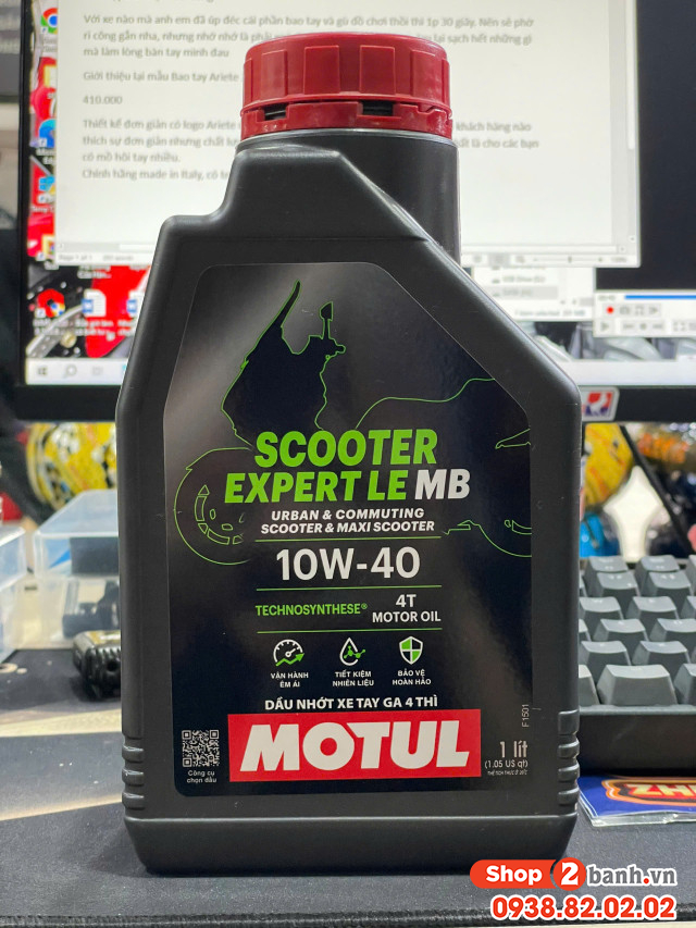 Nhớt motul scooter expert le 10w40 1l - 3