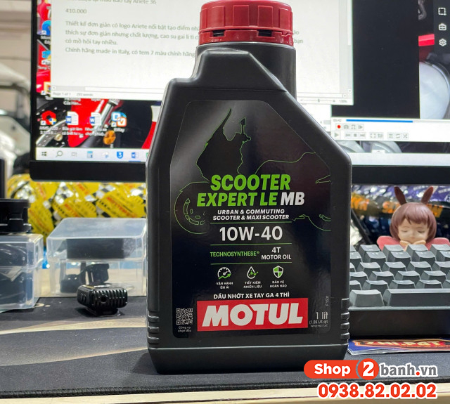 Nhớt motul scooter expert le 10w40 1l - 1