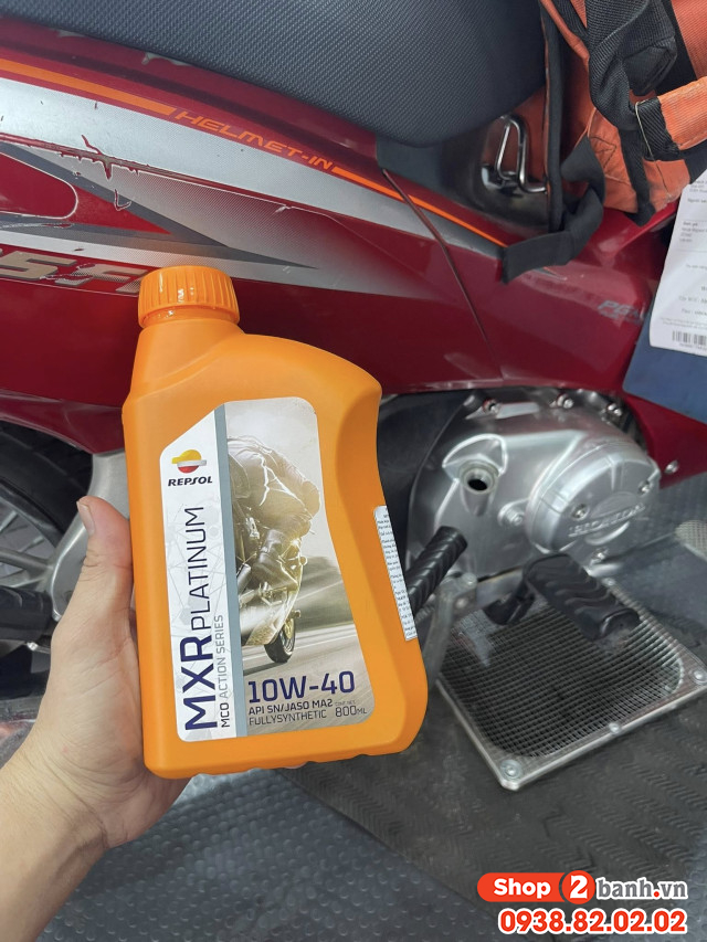 Nhớt repsol mxr platium 10w40 08l - 4