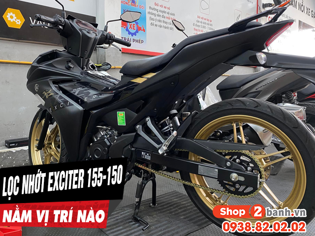 Lọc nhớt yamaha exciter 155-150 nằm ở đâu thay giá bao nhiêu - 1