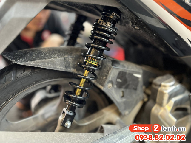 Phuộc rcb c2 đen ty vàng cho honda air blade chính hãng - 6