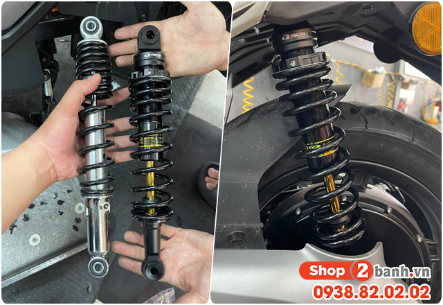 Thông số phuộc sau xe điện yadea velax cao bao nhiêu - 2