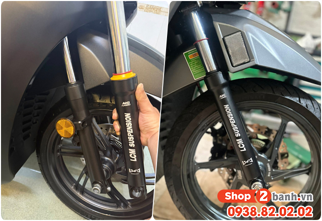 Vì sao phuộc trước sh350i kêu lọc cọc khi chạy qua đường xóc - 4