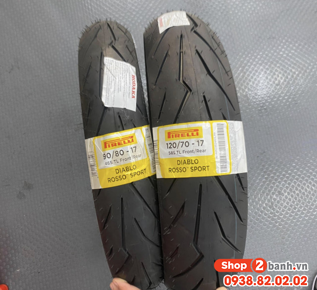 Lốp pirelli diablo rosso sport 9080-17 - 12070-17 - 1