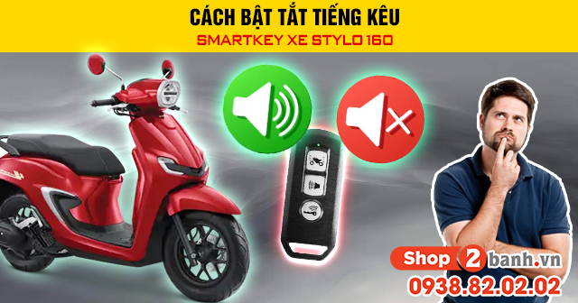 Cách bật tắt tiếng kêu smartkey xe stylo 160 - 1