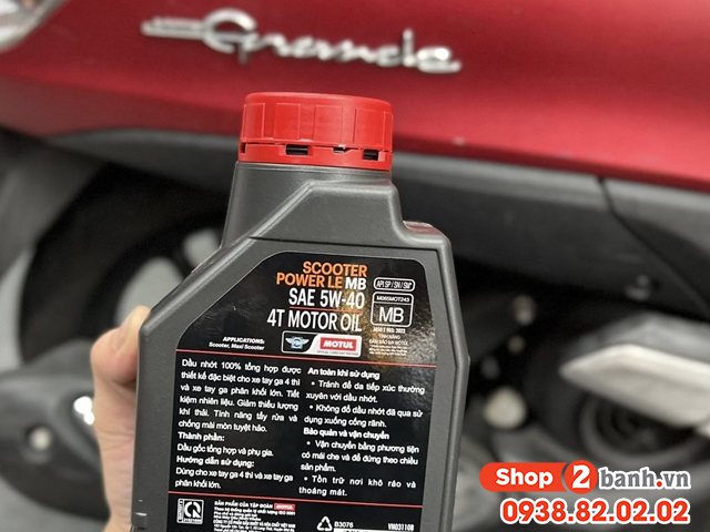 Nhớt motul scooter power le 5w40 1l - 2