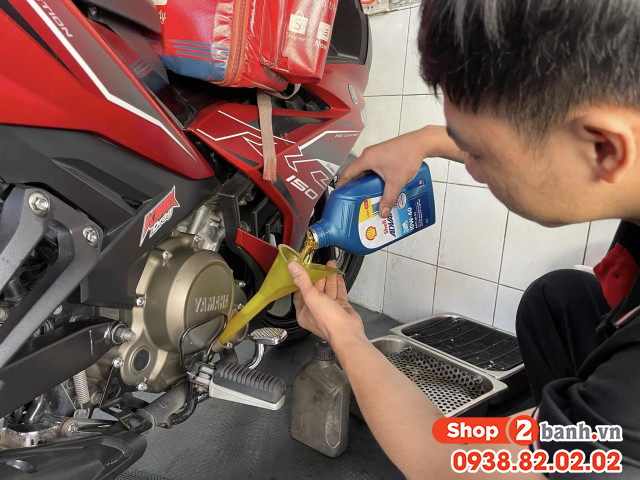 Nhớt shell advance 4t ax7 10w40 synthetic based 1l - 4