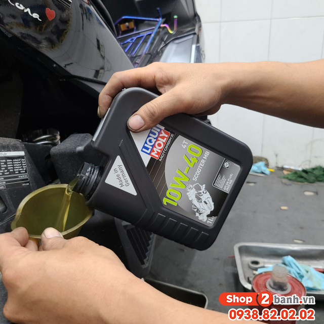 Nhớt liqui moly motorbike scooter 10w40 - 4