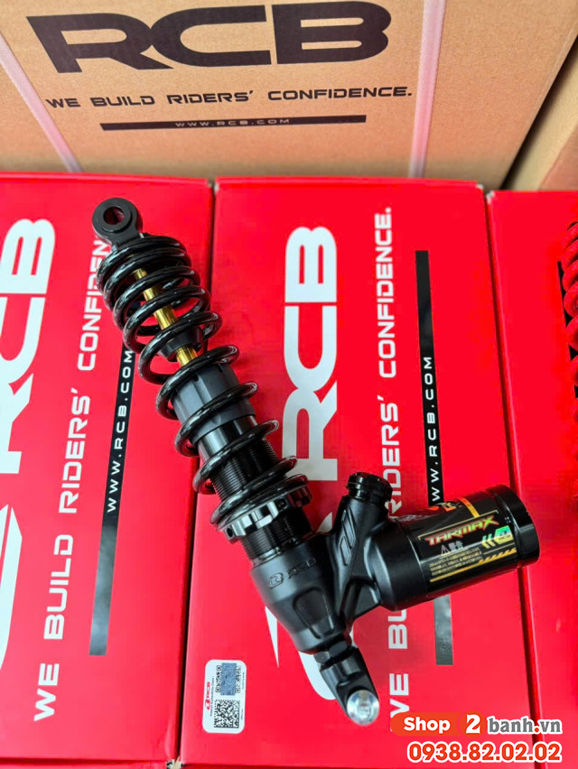 Phuộc rcb tarmax đen ty vàng cho vario 160 click 160 chính hãng - 2