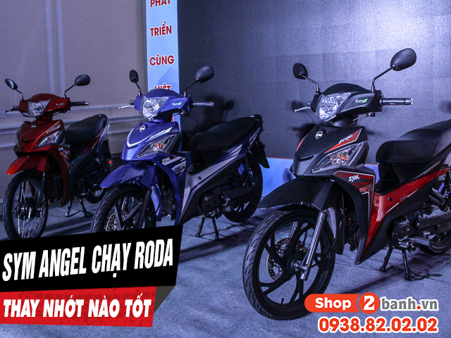 Xe sym angel 110 chạy roda thì thay nhớt máy như thế nào - 1