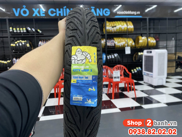 Vỏ michelin city grip 2 size 12080-16 - 1