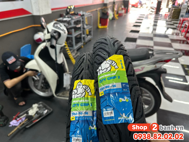 Lốp michelin city grip 2 10080-16 - 12080-16 - 1