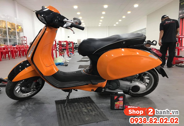 Xe vespa sprint mới mua chạy bao nhiêu km thì nên thay nhớt - 2