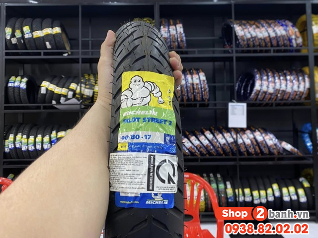 Vỏ michelin pilot street 2 size 9080-17 - 1