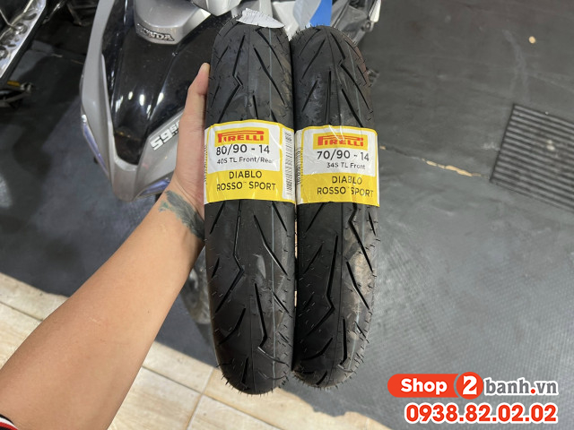 Vỏ pirelli 7090-14 diablo rosso sport - 1