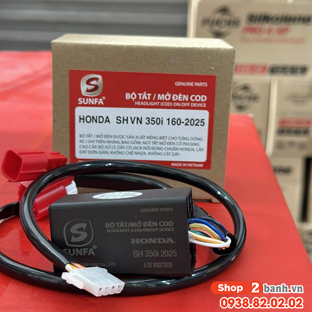 Bộ công tắc đèn sunfa cho sh350i sh160i 2025 - 1