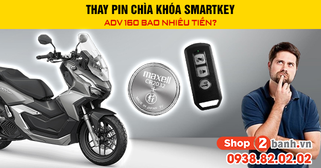 Thay pin chìa khóa smartkey adv 160 bao nhiêu tiền - 1