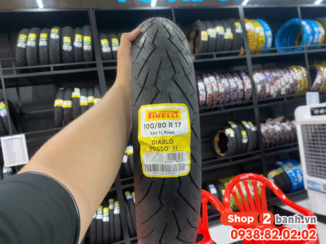 Vỏ pirelli 10080-17 diablo rosso sport - 1