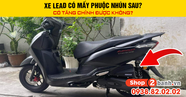 Xe lead có mấy phuộc nhún sau có tăng chỉnh được không - 1