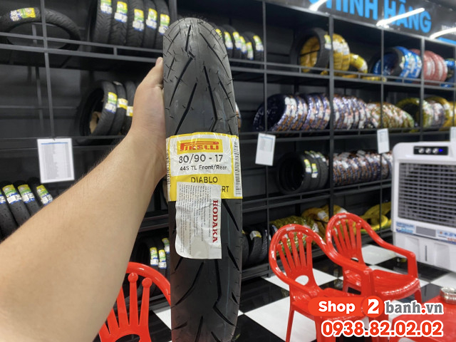 Vỏ pirelli 8090-17 diablo rosso sport - 1