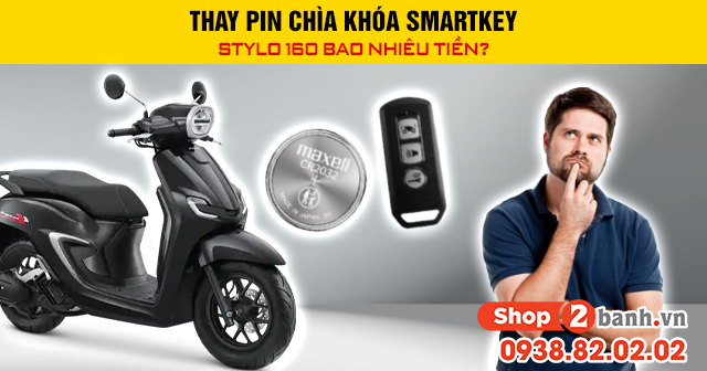 Thay pin chìa khóa smartkey stylo 160 bao nhiêu tiền - 1
