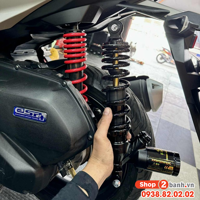 Phuộc rcb tarmax đen ty vàng cho vario 160 click 160 chính hãng - 1
