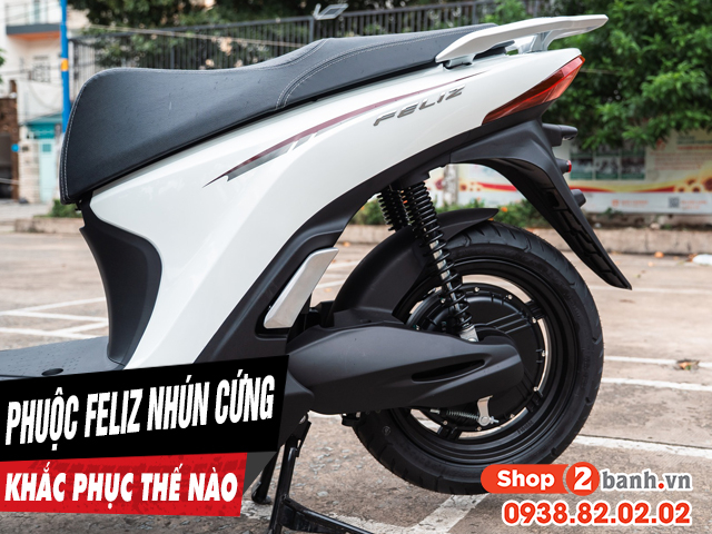 Phuộc sau feliz 2 pin ít nhún chạy tưng xe phải làm sao - 1