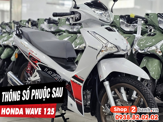 Thông số phuộc sau xe wave 125i cao bao nhiêu - 1
