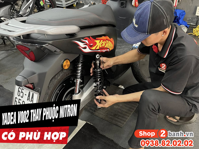 Tư vấn lên phuộc nitron cho yadea v002 có phù hợp không - 1