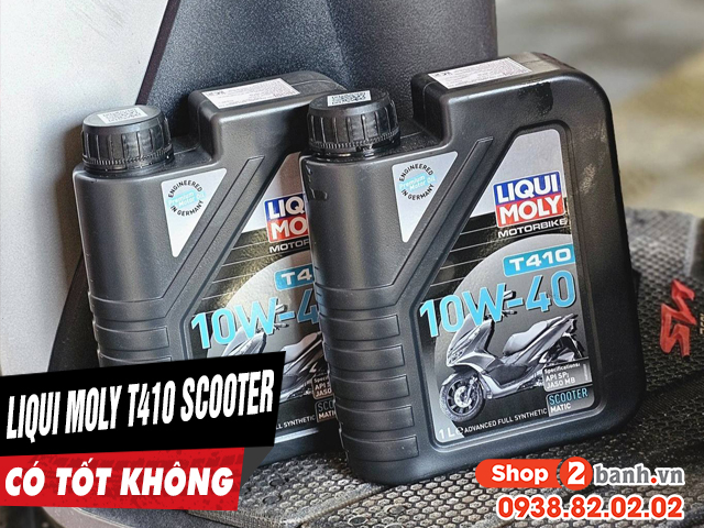 Nhớt liqui moly t410 10w40 scooter có tốt không thay cho xe nào phù hợp - 1